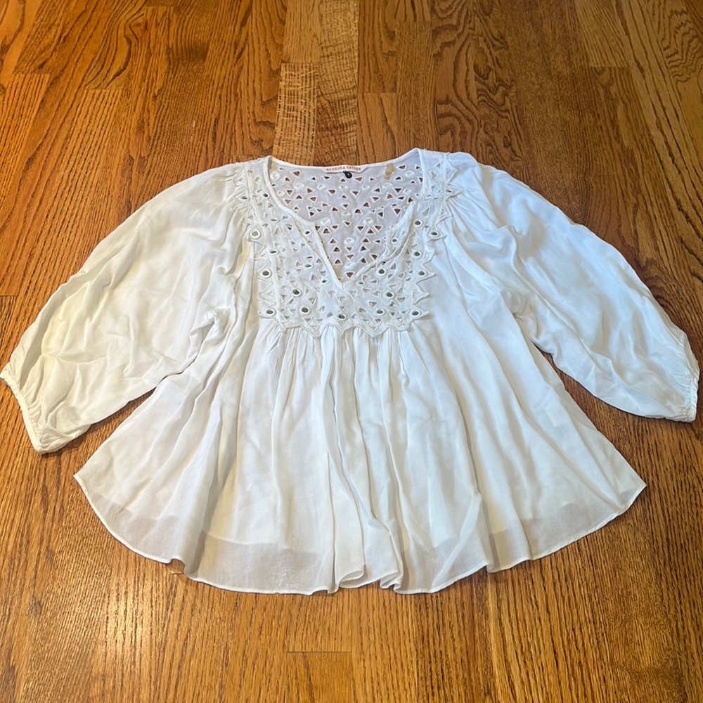 Rebecca Taylor Woman’s Eyelet Blouse Size 2
